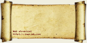 Jana Pejaković vizit kartica